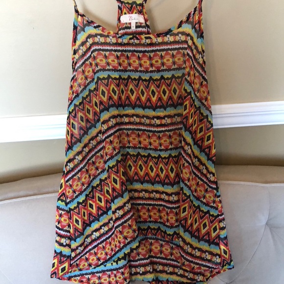 Multi colored Aztec lightweight tank - Picture 2 of 5